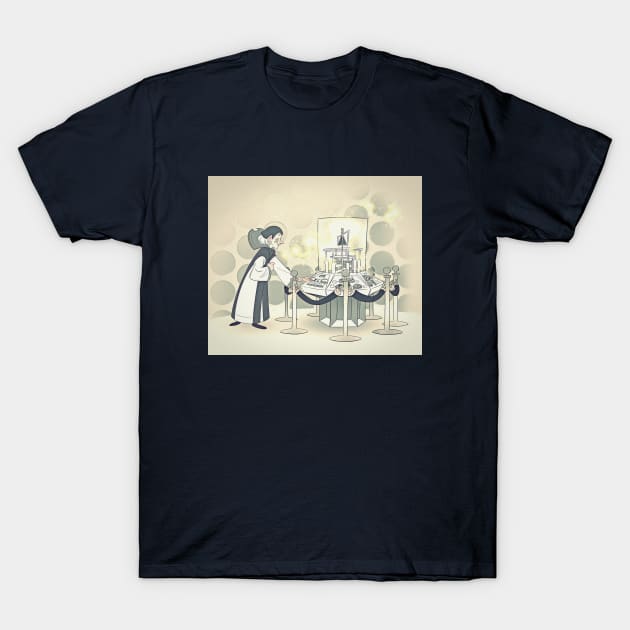 First doctor hello tardis T-Shirt by tumblebuggie